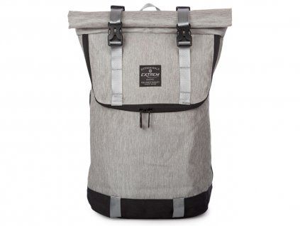 Stylový RollTop městský dámský batoh šedý Bag Street 4103 GY ModexaStyl (2)