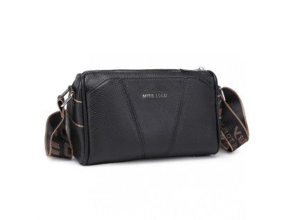 Stylová crossbody kabelka přes rameno černá Miss Lulu L2310 BK ModexaStyl (5)