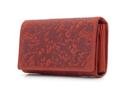 Dámská kožená peněženka červená Hand Made EV 03 ModexaStyl (2)