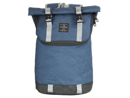 Stylový RollTop městský dámský batoh modrý Bag Street 4103 NY ModexaStyl (1)