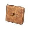 Pánská kožená peněženka na zip Wild 5267 koňaková hnědá ModexaStyl (3)