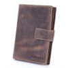 Velké kožené pouzdro na karty a doklady Vintage hnědé J Jones 5494 ModexaStyl (7)