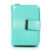 Malá dámská kožená peněženka na zip Jennifer Jones 5198 2 tyrkysová ModexaStyl (5)