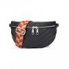 Crossbody kabelka ledvinka černá Miss Lulu LB2307 BK ModexaStyl (1)