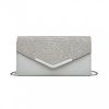 Elegantní večerní kabelka psaníčko šedá Miss Lulu LP2312 GY ModexaStyl (1)