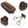 Klíčenka z přírodní kůže hnědá Wood EV S3 ModexaStyl (7)